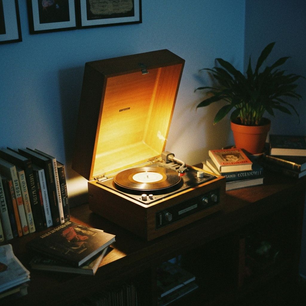 Late night vinyl session